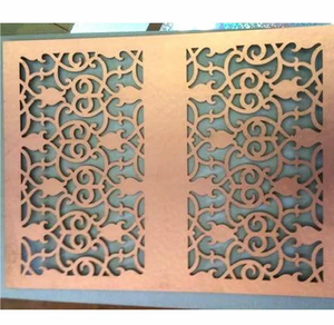 Panneau de porte décoratif en métal découpé CNC, grille de sécurité design, décoration moderne pour porte d'entrée - Product Image 4