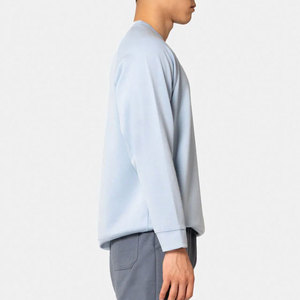 2026 New Arrival Autumn Warm <b>Material</b> Eco-Friendly Fashion Breathable Half Zipper Oversize Regular Fit Custom Heavyweight Men's - Product Image 2