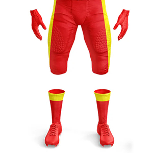 Vente en gros de nouveaux uniformes de football américain personnalisés pour hommes, service OEM, 100% polyester, séchage rapide, coupe ajustée, 260g, Lamar Jackson - Product Image 3