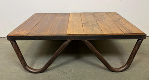 Industrial Antique <b>Small</b> Coffee <b>Table</b> for Tea Coffee Iron <b>Metal</b> Wooden Eco-Friendly Durable Simple Design Home Furniture Living - Product Image 2