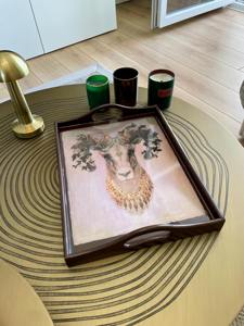 Bandeja de Madera con Diseño Temático de Temporada, Bandeja de Madera Impresa para Decoraciones Festivas del Hogar, Bandeja de Servicio al por Mayor - Product Image 5