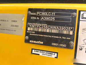 Excavadora de cadenas de servicio pesado PC360LC-11, modelo 2022, para construcción, movimiento de tierras y trabajos en terrenos - Product Image 2