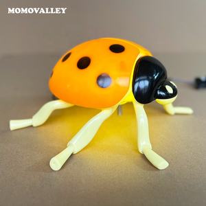 Momovalley - Carcasa Roja de ABS, Decoración de Jardín de Alta Calidad, Reloj de Mariquita Milagroso, Suministros para Fiestas, Iluminación Decorativa LED para Halloween - Product Image 2