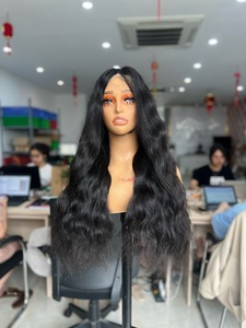 Long Natural Wave Wig Transparent Lace <b>Toupee</b> Base Virgin Hair Extensions Matching Closure Free Styling Already Made Wig Body - Product Image 6