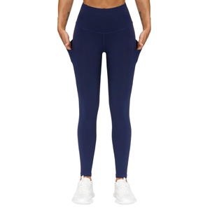 High Waist Solid Color <b>Leggings</b> <b>Women</b> Full Length Stretch Breathable Yoga Pants Sporty Activewear Seamless Knitted Fit - Product Image 1