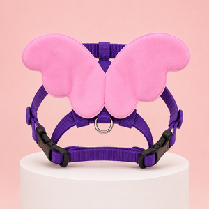 Butterfly Cat <b>Harness</b> OEM ODM Custom Logo Adjustable Soft Mesh Kitten <b>Harness</b> & Leash Set Direct Manufacturer - Product Image 3