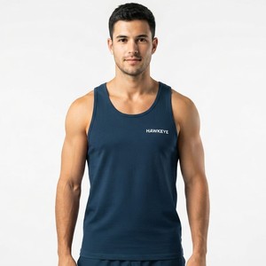 Gym Activewear Shoulder Sport <b>Vest</b> 100% Cotton Polyester Made Men's Without Sleeve Most Selling High Stretchable Men - Product Image 3