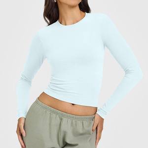 Custom Logo Lightweight Breathable Plus Size Athletic Fitness <b>Yoga</b> Top Long Sleeve Zipped <b>Jacket</b> Women Four-Way Stretch Sports - Product Image 3