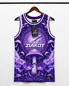 Maillot de basket authentique rétro violet noir-blanc personnalisé, le plus vendu en gros directement de l'industrie - Product Image 5