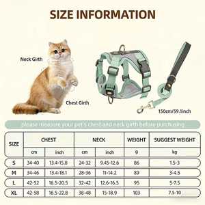 Harnais pour chat de haute qualité personnalisé OEM, style tactique, imperméable et harnais pour chien - Product Image 6