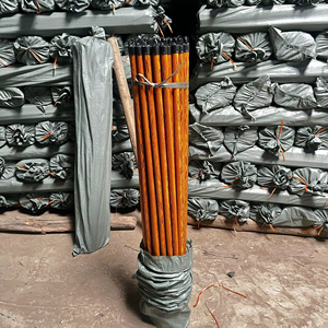 Durable Simple Wooden Broom Stick with PVC Coating for Broom and <b>Mop</b> <b>Handles</b> Floor Cleaning Tool wooden grain PVC coated - Product Image 1