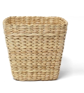 Custom Size Handcrafted Water Hyacinth Braided <b>Square</b> <b>Storage</b> <b>Basket</b> for Home Kitchen Living Room Decor Clothing Organization - Product Image 2