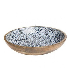 Tazón de Madera Ecológico de Diseño Moderno con Forma de Anillo Personalizado para Ensaladas y Servir Alimentos, Vajilla para Mesa - Product Image 4