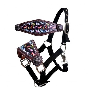 Licou imprimé licorne en Nylon, professionnel, de meilleure qualité, réglable, avec clou, vente en gros - Product Image 1