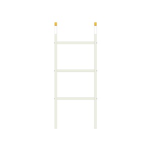 3-Layer Classic Ladder & Floating Shelf Slippers Display Hanger <b>Stand</b> for <b>Desktop</b> Indoor Use - Product Image 3