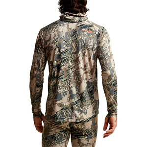 Sudadera con capucha de caza de peso pesado, de tejido softshell transpirable, con aislamiento de forro polar, media cremallera, para otoño - Product Image 4