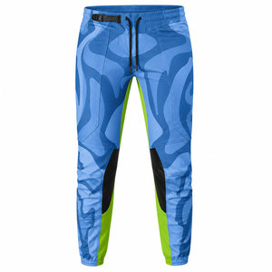 Pantalon d'entraînement pour moto, pantalon de motocross pour hommes avec poches zippées, coupe ajustée pour la conduite tout-terrain et les sports - Product Image 1