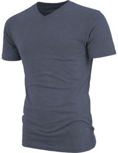 Camisetas para hombre, ropa de calle deportiva de Color sólido, camiseta lisa informal con cuello de pico para exteriores, venta al por mayor - Product Image 6