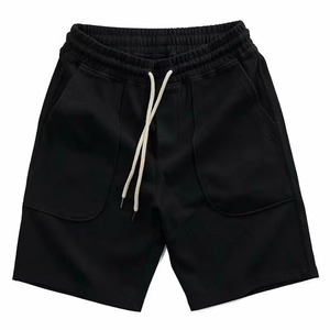 Trending Luxury Mineral Wash French Terry Shorts 100% Cotton Heavy Fabric Acid Washed Streetwear Bottoms Featuring <b>Large</b> Pocket - Product Image 2