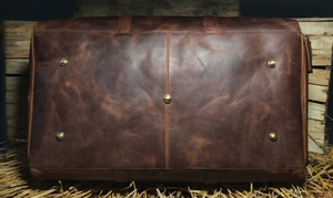 Nouvelle Collection Sac de Voyage Sport en Cuir Véritable avec Compartiment à Chaussures, Grande Capacité, Personnalisable, pour la Salle de Sport et les Week-ends, Résistant à l'Eau - Product Image 3