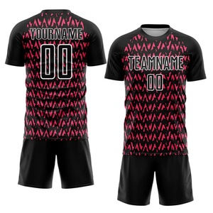 Uniformes de Fútbol Personalizados para Club, Camiseta de Manga Corta, Transpirable, Ligera, 100% Poliéster, Diseño Clásico Francés - Product Image 1