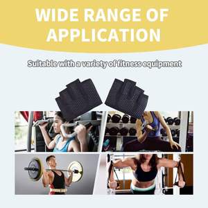 Polyester Breathable Quick Release Design Half Finger Unisex Gloves for Gym Fitness Crossfit Workout <b>Weight</b> Lifting Bodybuilding - Product Image 6