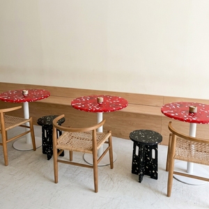 Mesa de Centro de Plástico Reciclado, Diseño Moderno, Impermeable, Duradera, Ecológica, Muebles para el Hogar, Escuela, Sala de Estar, Hotel - Product Image 5