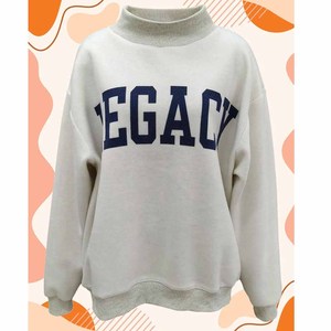 Freedom Premium Heavyweight <b>Mock</b> <b>Neck</b> Crew <b>Neck</b> Sweatshirt Cotton Fleece Chenille Letter Custom University Wea - Product Image 2
