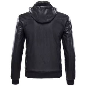 Chaquetas de Cuero Estilo Bomber de Última Moda, Alta Calidad, Venta de Fábrica, Precio Económico, Chaqueta de Alta Calidad para Hombre - Product Image 3