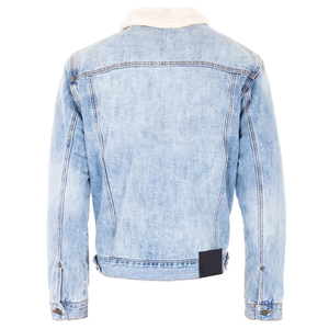 Custom Men Denim Jacket Classic <b>Button</b> Up Jean Jacket Casual Cotton Outerwear Vintage Style OEM ODM Wholesale Clothing - Product Image 3