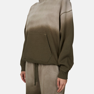 Sudaderas con Capucha de Algodón Puro de Color Liso para Mujer, Diseño OEM con Logotipo Personalizado de Alta Calidad - Product Image 6