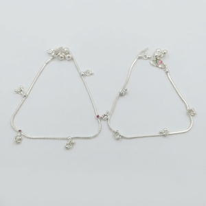 Tobillera de Plata con Cuentas Delicadas DIVYORO - Product Image 3