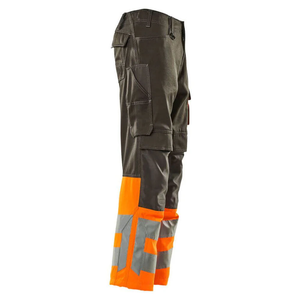 Pantalon de travail de sécurité, tissu haute visibilité, motif réfléchissant imprimé, pantalon de sécurité pour la construction, impression de logo réfléchissant - Product Image 2