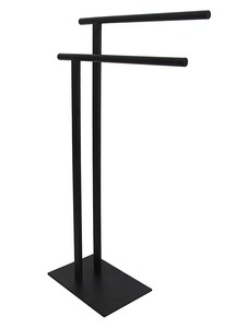 Minimalist Double Tier Metal Clothing Rack Standing Type Non Folding Storage Holder for <b>Wardrobe</b> - Product Image 3