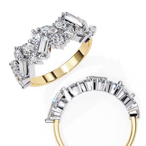 <b>Memory</b> Lights Certified 18K Solid Gold Lab Created Diamond Ring Lab Grown Diamond Ring - Product Image 4