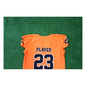 Jersey de Fútbol Americano Personalizado Naranja, Uniforme de Equipo Sublimado, Ropa Deportiva - Product Image 3