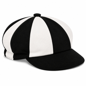Premium Quality Solid Color Eight Panel <b>Cap</b> Vintage Cricket <b>Cap</b> <b>Plain</b> Baggy <b>Cap</b> Striped Wool Blend Winter Classic Sports Hat - Product Image 5