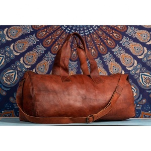 Bolsa de lona grande de diseñador personalizado de fabricante, bolsa de lona de viaje de cuero genuino de grano completo para hombres, bolsas de noche de fin de semana de lujo - Product Image 1