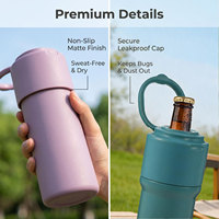 Nouvelle conception 2026 – Tasse à bière isotherme double paroi en acier inoxydable 650 ml/700 ml – Canette de conservation froide pour voyage (pour bière ou cola)