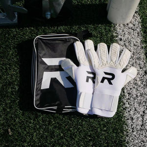 Gants de gardien de but professionnels, blancs, en latex, avec grip, respirants, protection des doigts, football, unisexe, entraînement en plein air, utilisation en match - Product Image 5