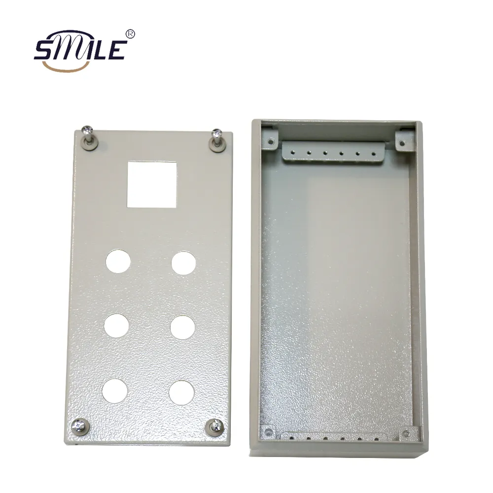 CHNSMILE Caja de almacenamiento de gestión de cables para exteriores con aro Caja de conexiones de aluminio 5052