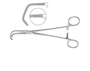 เครื่องมือผ่าตัดแบบใช้มือ OEM สแตนเลสสตีลคุณภาพสูง DeBakey-Beck Vena-Cava Clamps ขนาด 20.5 ซม. ได้รับการรับรองมาตรฐาน CE ระดับ Class I - Product Image 4
