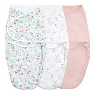 Mantas envolventes de aspecto cómodo rosa y blanco suaves cómodas mantas de muselina de tamaño Queen personalizadas en envolturas de tela suave - Product Image 2