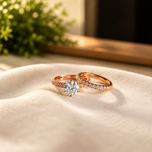 Anillo de Aniversario con Diamante de Forma Redonda, Elegante Anillo de Compromiso con Moissanita y Plata de Ley 925, Joyería Nupcial - Product Image 5