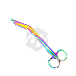 กรรไกรตัดผ้าพันแผลไทเทเนียมสีรุ้งหลากสี 4 ชิ้น ขนาด 7.25 5.5 4.5 3.5 นิ้ว กรรไกรผ่าตัดคุณภาพพรีเมียม อุปกรณ์การแพทย์ - Product Image 5