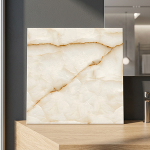 Carreaux de porcelaine brillants Vistaar Brand Crystal Gold 600x600mm, 8mm, antidérapants, résistants aux acides, revêtement de sol vitrifié de luxe pour intérieur - Product Image 1