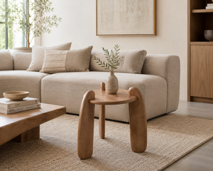 European Style Solid Wood <b>Sofa</b> <b>End</b> <b>Table</b> Classic Living Room Furniture Round Coffee <b>Table</b> - Product Image 2