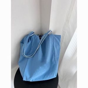 Bolsa de Mano Azul con Estampado de Barco, Poliéster/Algodón, Resistente al Agua, Ecológica, Logotipo Personalizado OEM, Regalo Promocional al por Mayor - Product Image 5