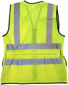 Gilet de sécurité réfléchissant, imperméable, respirant, thermique, antistatique en polyester pour homme, idéal pour les travaux d'arpentage et les situations d'urgence - Product Image 4