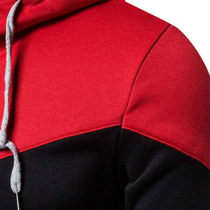 NOUVEAU 2026/27 Sweat à capuche zippé en polaire pour homme, style hip-hop, avec broderie appliquée et patchwork contrastant, tricoté, élégant pour l'hiver - Product Image 5